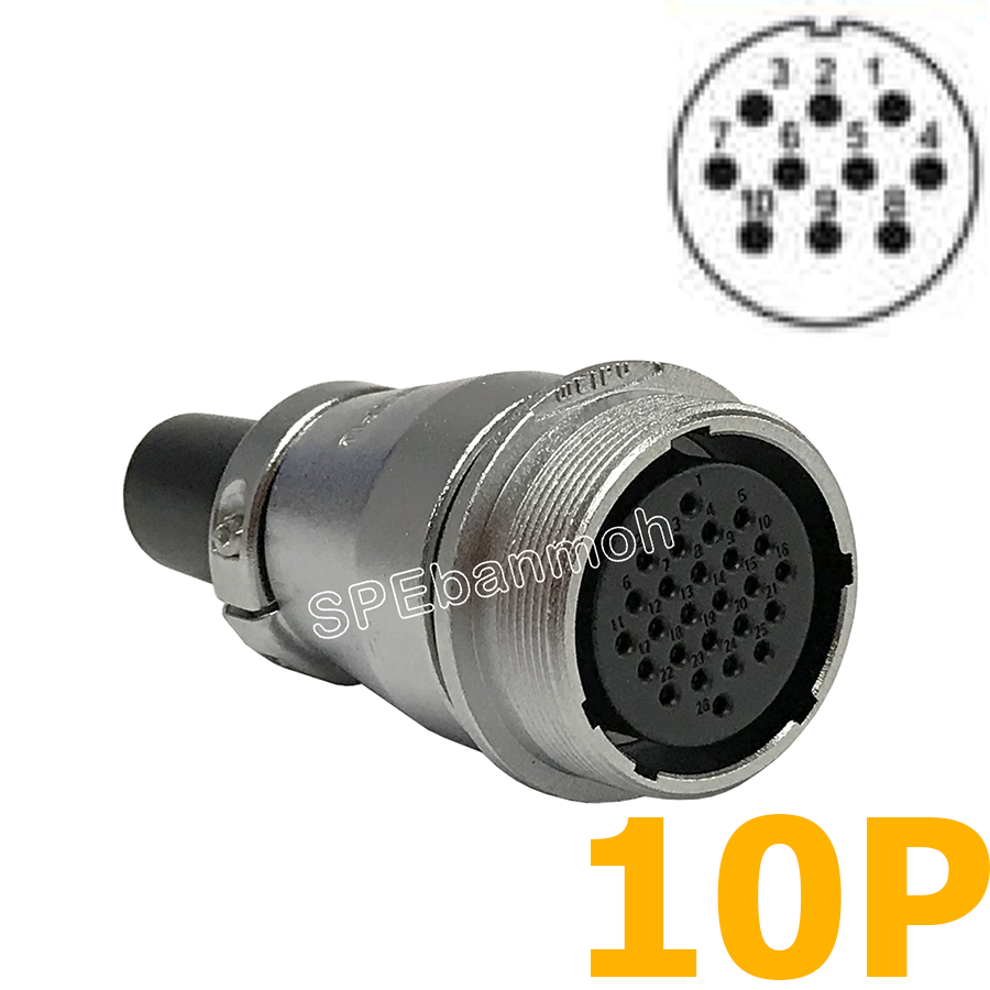 WS28-ZQF-10 ปลั๊กเหล็ก Metal Connector Aviation Plug Weipu Connector WS28 ปลั๊กเหล็ก 28มิล 28mm Metal Connector ปลั๊กเหล็ก Male Female Connectors Socket Aviation Plug คอนเนคเตอร์เหล็ก คอนเนคเตอร์ตัวผู้ตัวเมีย ขั้วไฟฟ้าเเบบเหล็ก