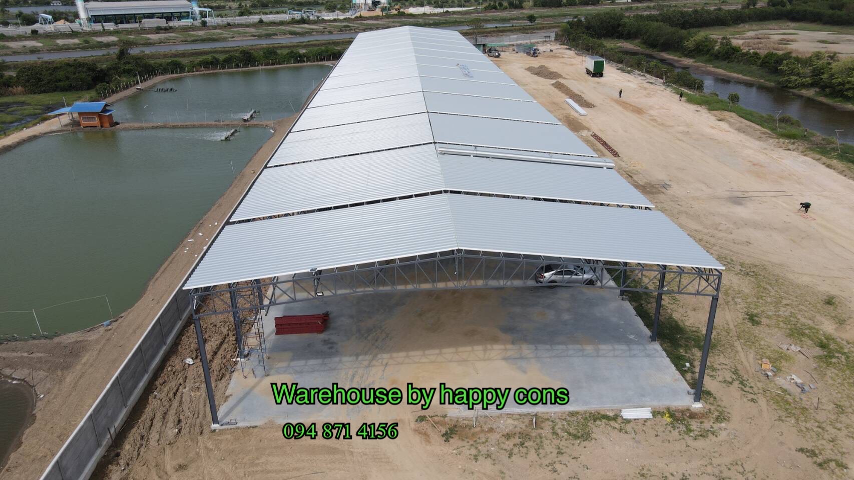 โกดังสำเร็จรูปHW-Hc 25x150x7.50m หลังคาEPSโฟม