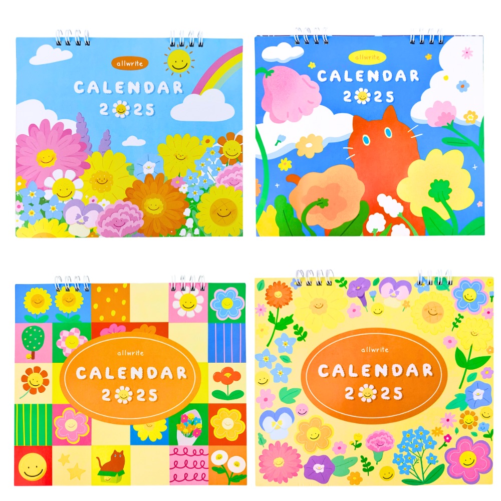 ปฏิทินตั้งโต๊ะ calendar ปี พ.ศ. 2568 / ค.ศ. 2025 Allwrite รุ่น AW292 ขนาด 7 x 8 นิ้ว