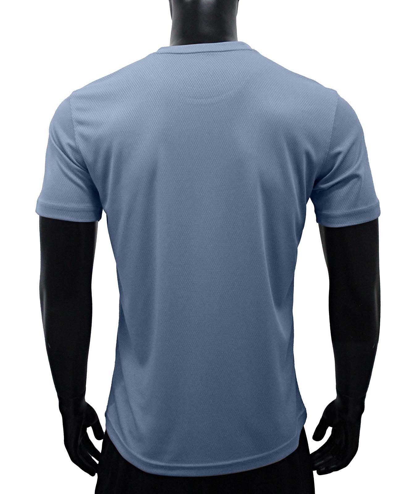 คอกลม ผ้ารังผึ้ง Gray