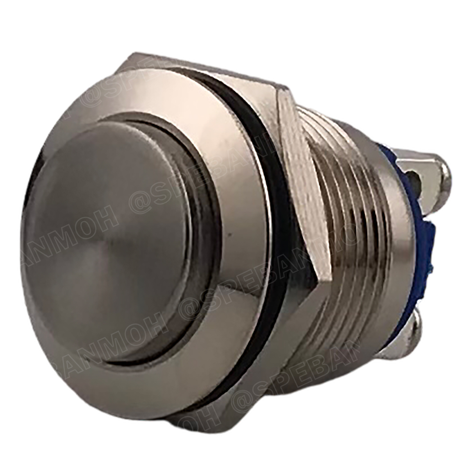 GQ19-H สวิทช์เหล็ก19มิล แบบหัวนูน กดติด-ปล่อยดับ Metal Switch 19mm