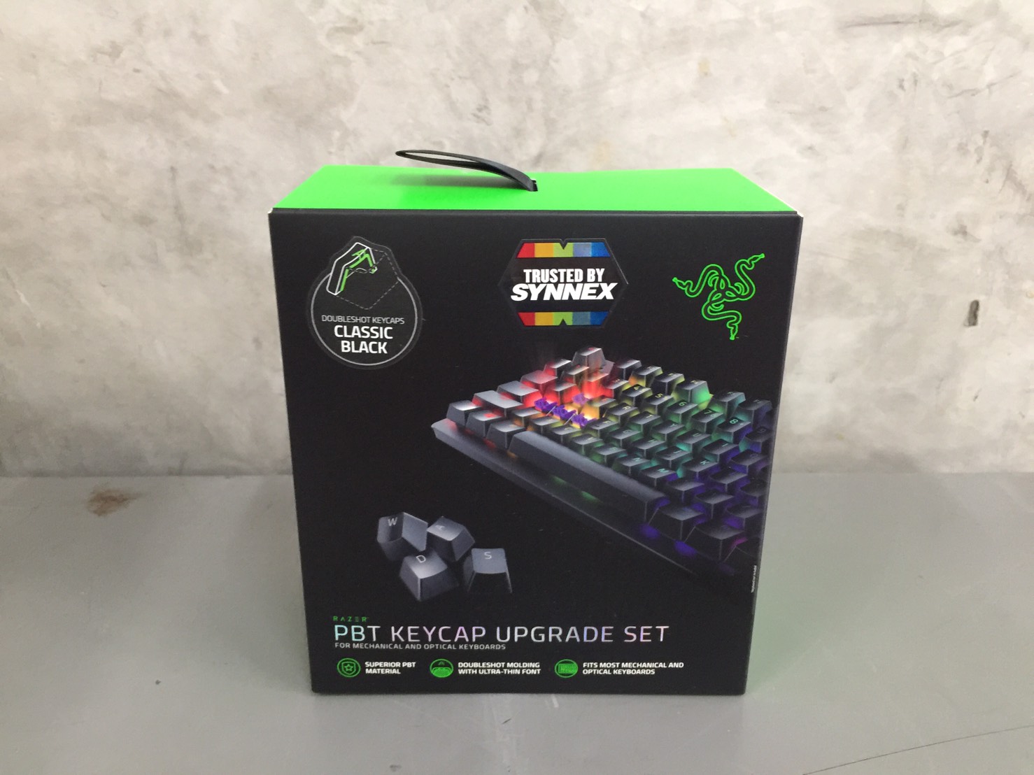 RAZER PBT KEYCAP CLASSIC BLACK UPGRADE SET ปุ่มกดคีย์บอร์ด สีดำ | รับประกันศูนย์ไทย 1 ปี