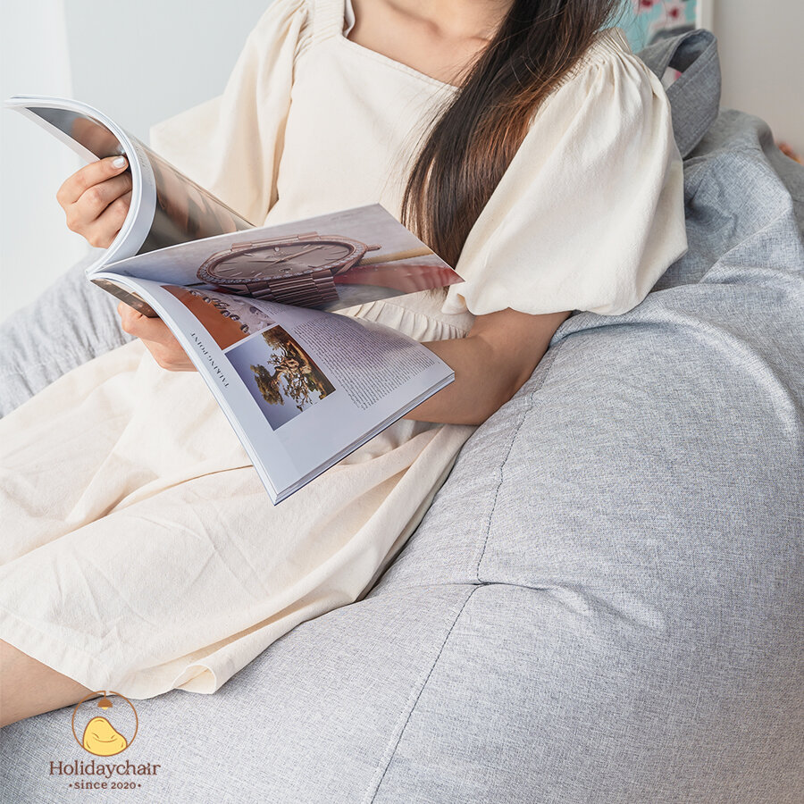 บีนแบค เก้าอี้เม็ดโฟม ทรงหยดน้ำ bean bag เก้าอี้บีนแบ็ก เบาะนั่งเม็ดโฟม เก้าอี้มินิมอล เก้าอี้นั่งเล่น เบาะนั่งเล่น บีนแบ็ก โซฟาบีนแบค โซฟานั่งพื้น (ไม่รวมที่วางเท้า) รุ่น HCS-001