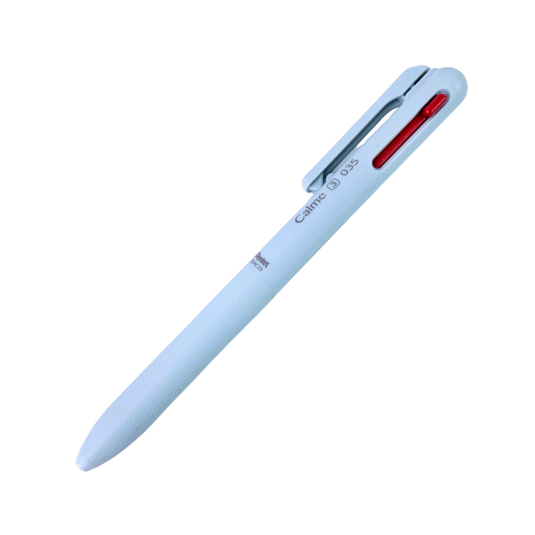 ปากกาลูกลื่น 3 ระบบ 3 in 1 เพนเทล Pentel รุ่น Calme ลดเสียงรบกวน นำเข้าจากญี่ปุ่น หัว 0.35 มม. / 0.5 มม. หมึกน้ำเงิน แดง ดำ