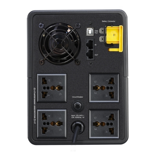 APC Back-UPS 2200VA 230V AVR Universal Sockets เครื่องสำรองไฟ 1.2kWatts / 2.2kVA รุ่น BX2200MI-MS ประกัน 2 ปี