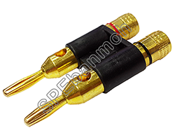 [ 2ชิ้น ] BNN-010 ∅4 mm ปลั๊กกล้วย/บานานา (Banana plug) N/A ดำ (Black)
