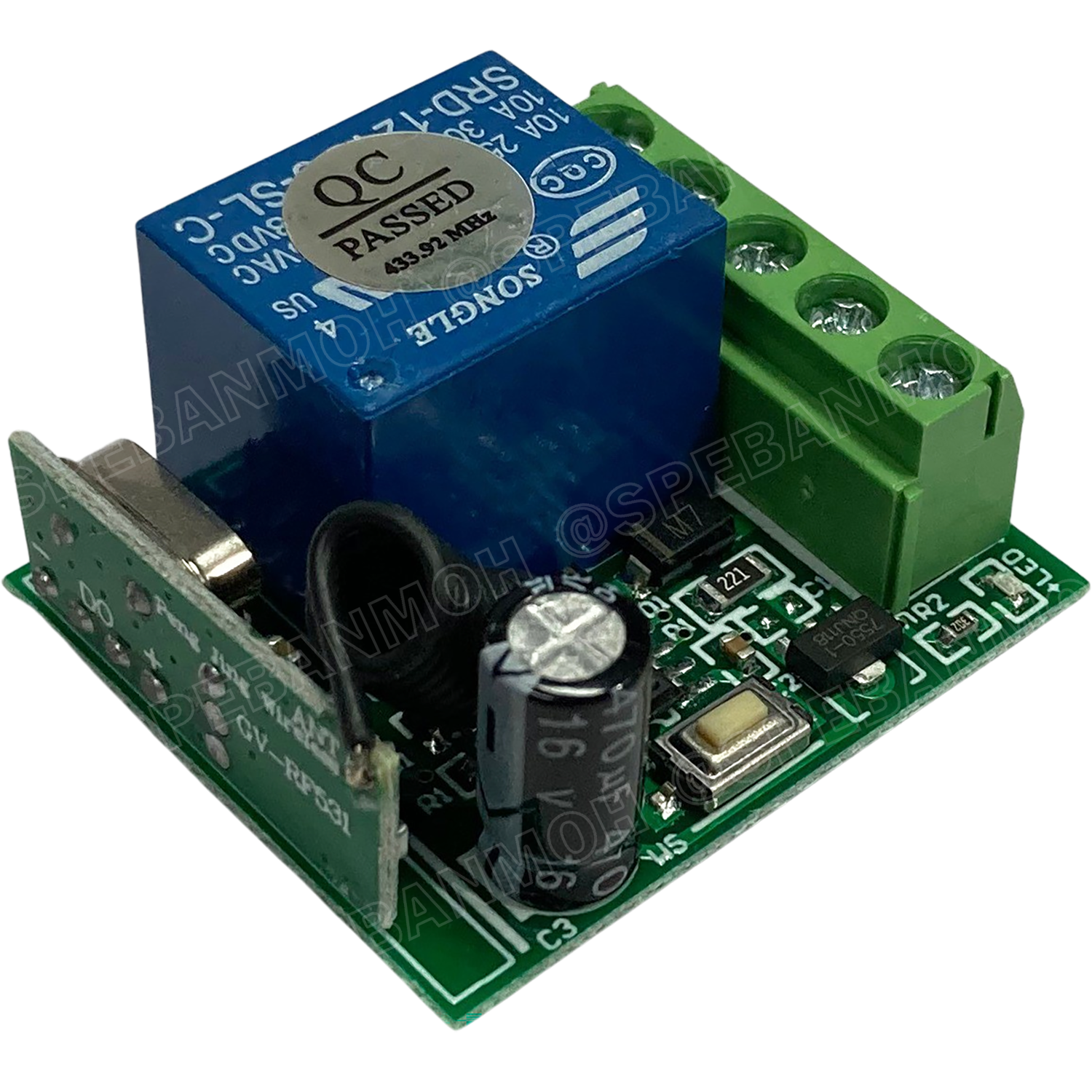 [ 1ชุด ] WRC-CH1-024-433MHz 24V สวิทช์รีโมท 1 ช่อง (Wireless Remote Control Switch), 433Mhz, 24V สวิทซ์รีโมท 24V รีโมทสวิทซ์ สวิทซ์ไร้สาย ไวเลส Switch Wireless ไร้สาย ใช้สัญญาณ 433MHz สวิทช์อัจฉริยะควบคุมแบบไร้สาย สวิทช์ไฟแบบรีโมทไร้สาย