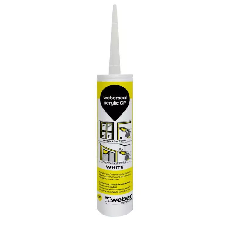 เวเบอร์ซีล อะคริลิค จีเอฟ (ขนาด 280 ml. บรรจุ 24 หลอด/กล่อง) สีดำ weber