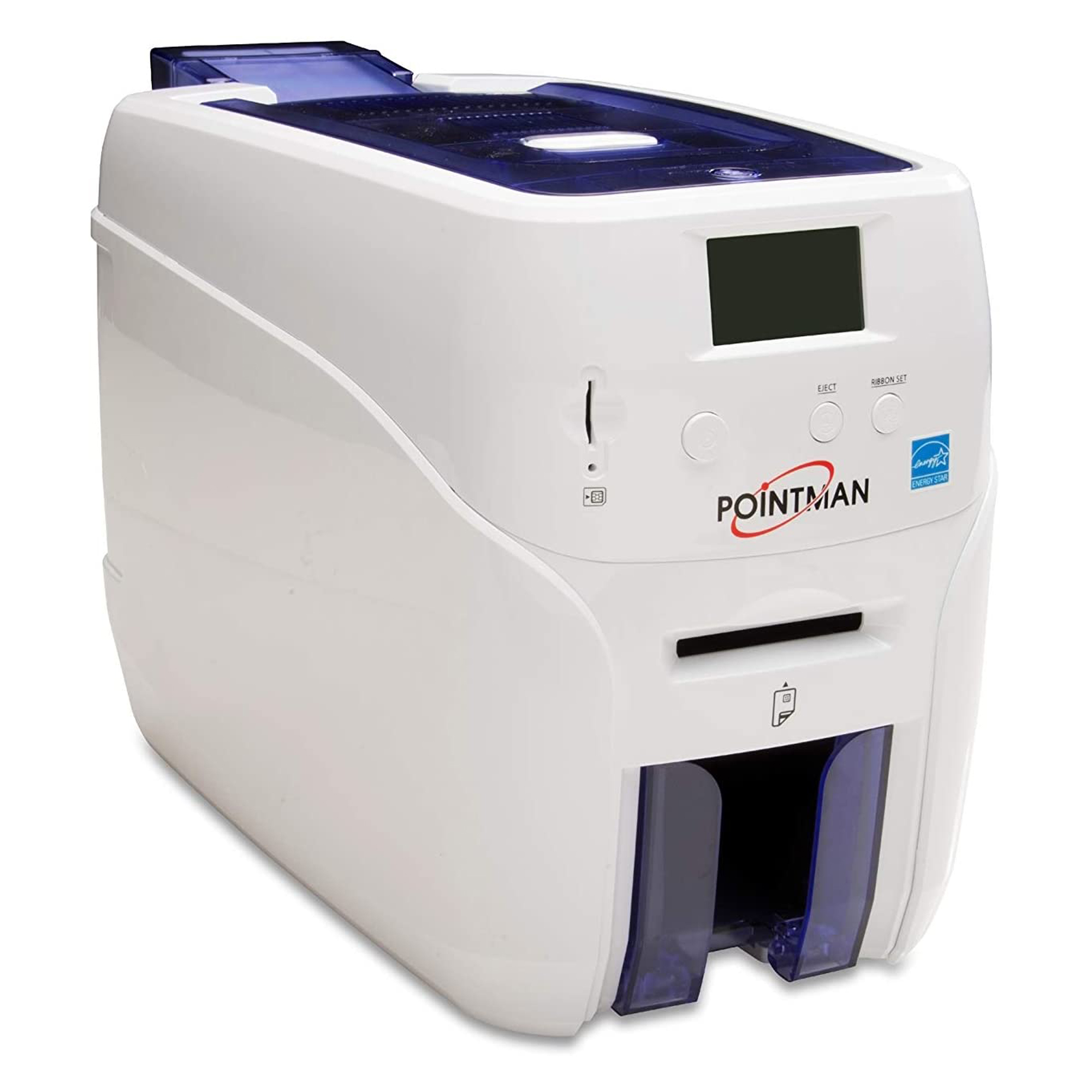 Pointman เครื่องพิมพ์บัตรพลาสติก เครื่องพิมพ์บัตรพนักงาน บัตรข้าราชการ บัตรประจำตัว บัตรนักเรียน Card printer Nuvia N20 Dual พิมพ์สองด้านอัตโนมัติ