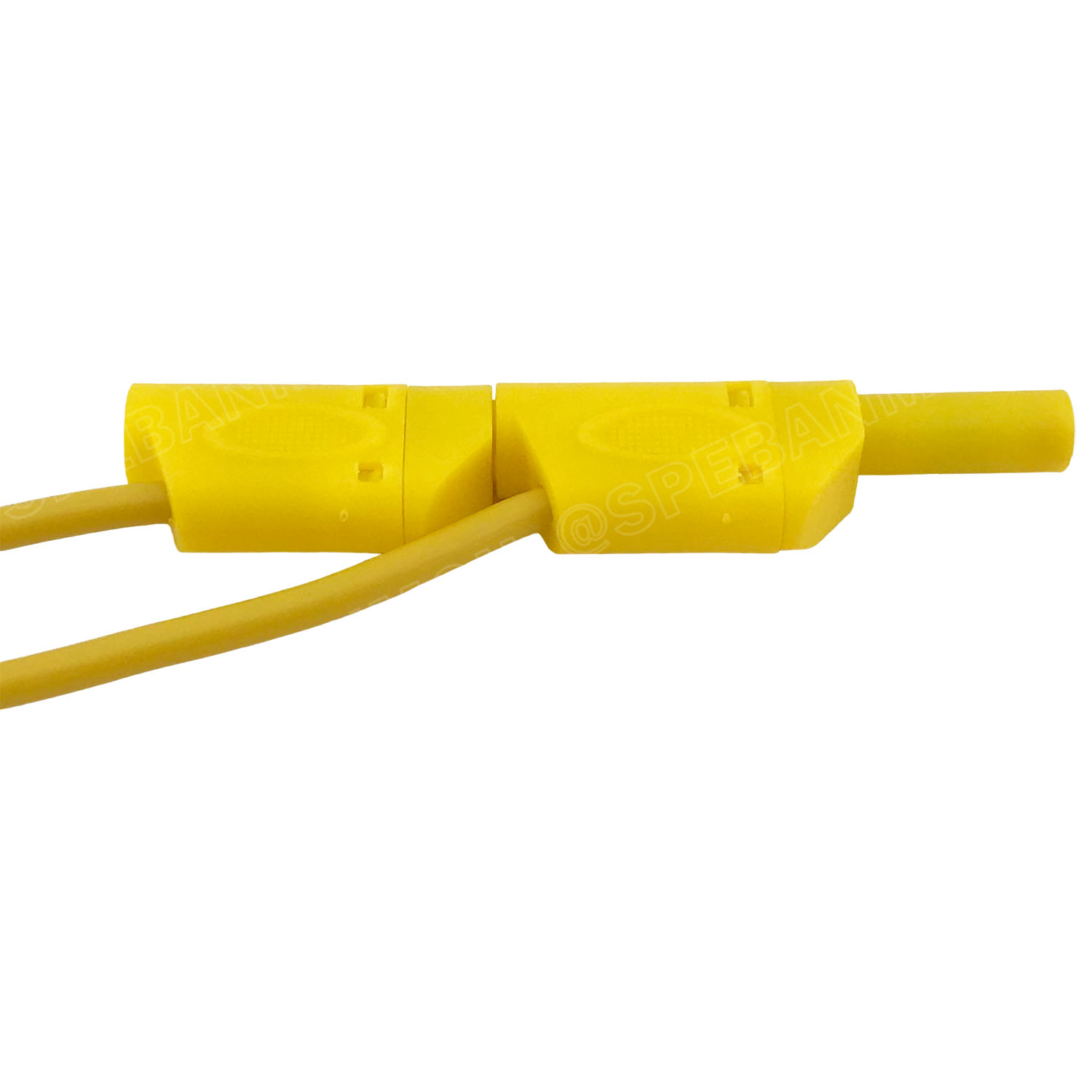 [ 1เส้น ] BNN-W-018 1M สีเหลือง Yellow สายเซฟตี้เทส 4mm Safety Test Lead 4มิล สายบานาน่า พร้อมหัว 1.0 Sq.mm. 10A 1เมตร สายแทส สายพร้อมหัวบานาน่า Banana Plug with wire บานาน่าปลั๊ก สายปลั๊กกล้วย ปลั๊กกล้วย พร้อมสาย สายไฟเทส สายซัพพลาย สายพาวเวอร์ซัพพลาย