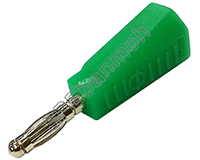 [ 5ชิ้น ] ปลั๊กกล้วย/บานานา BNN-003 (Banana plug nickel plate) นิกเกิล สีเขียว / GRN