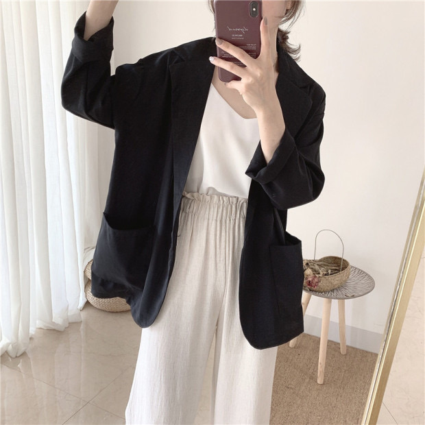 Basic blazer เสื้อคลุมเบลเซอร์ทรงสูท