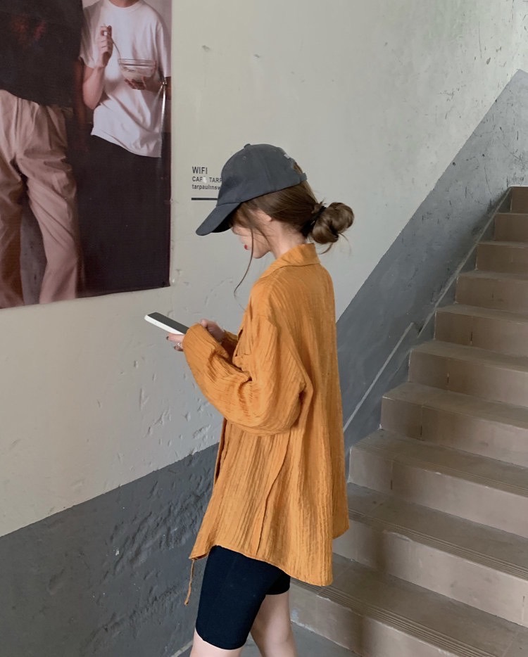 Wonder shirt เชิ้ตโอเวอร์ไซส์ texture ลายริ้ว