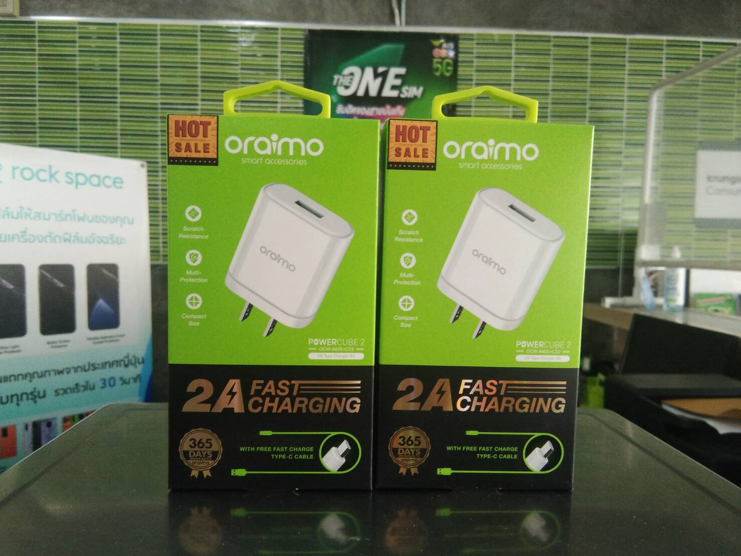 Oraimo 2A FAST CHARGING รับประกัน 12 เดือน เสียเปลี่ยนตัวใหม่