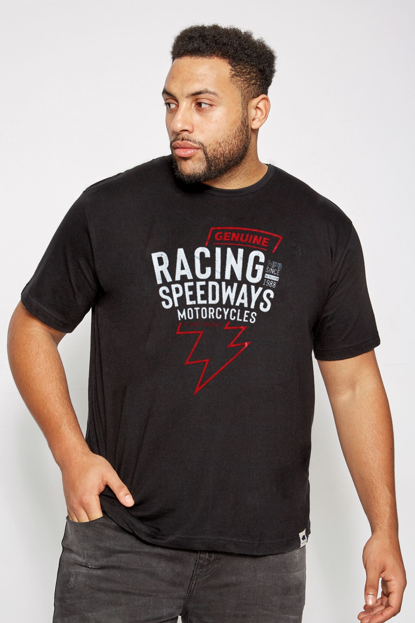 เสื้อยืดสกรีนลาย คอกลม ไซส์ใหญ่ ผู้ชายอ้วน #พิมลาย 2XL , 3XL , 4XL สีกรม สีดำ สีขาว สีเทา