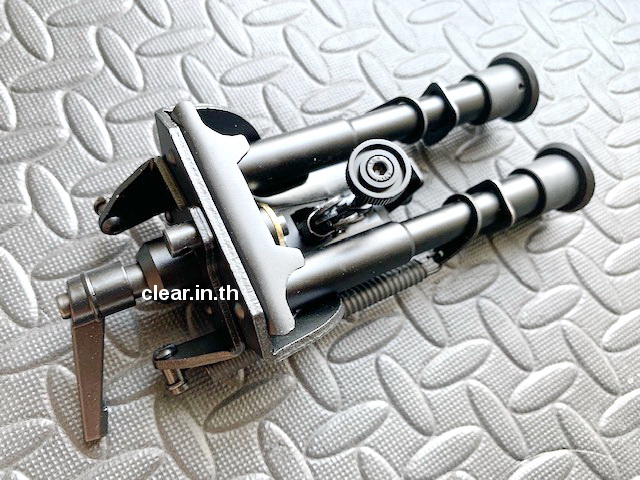 ขาทรายปลดเร็ว 6"-9" สำหรับใส่ตอหูกระวิน แบบปรับองศาใด้ วัสดุเป็นโลหะหนา