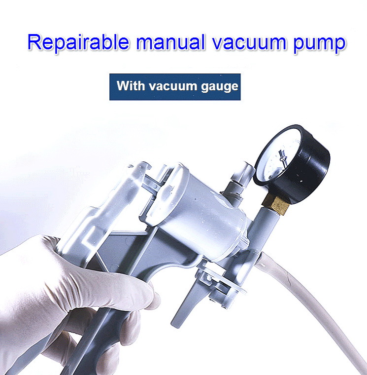 ปั้มสุญญากาศแบบมือพร้อมมานอมิเตอร์