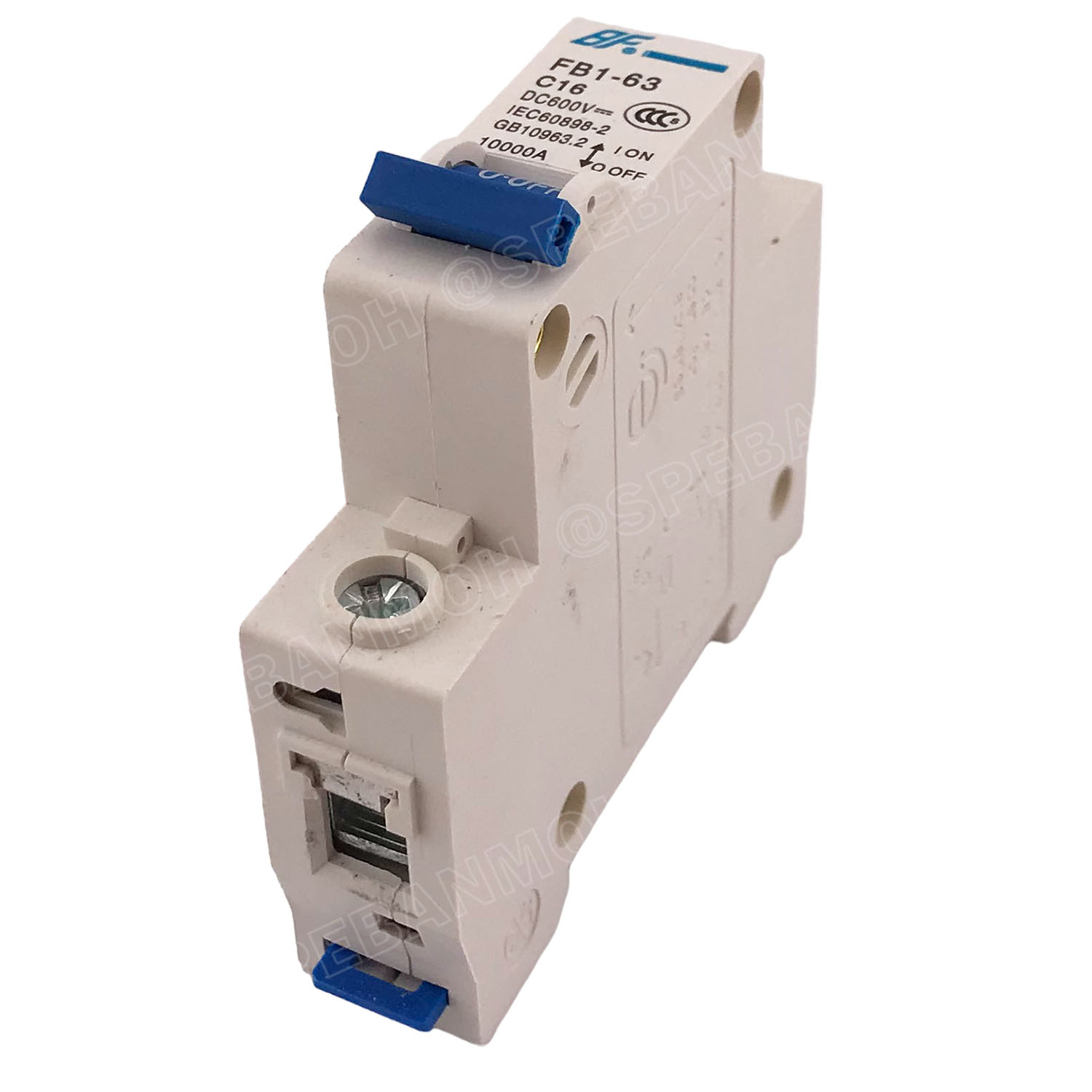 [ 1ชิ้น ] FB1-63-1P 16A BF เบรกเกอร์ ดีซี 1P 16แอมป์ 1Pole DC Breaker 600 VDC DC Circuit Breaker 1P สำหรับงาน solar cell เบรกเกอร์ไฟฟ้าโซลาร์เซลล์ DC ป้องกันกระแสเกิน ใช้ได้กับไฟฟ้ากระแสตรง DC เบรกเกอร์ 1โพล Solar Breaker เซอร์กิตเบรกเกอร์ MCB Breaker