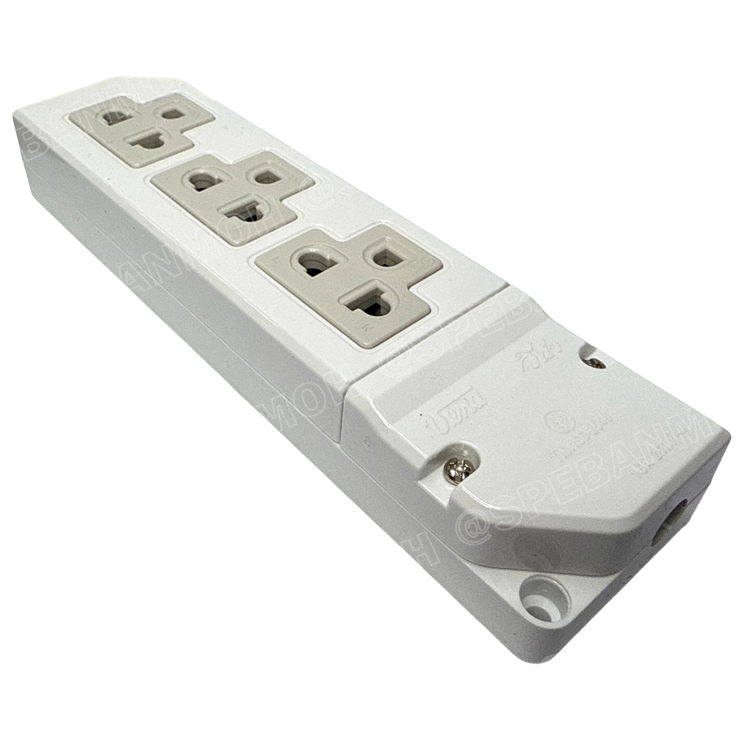 [ 1 ชิ้น / คละสี ] VENA PR-1633 16A 250VAC มอก 166-2549 เต้ารับ 3ช่อง มีกราวด์ ปลั๊กตัวเมีย วีน่า ปลั๊กลอย ปลั๊กกราวด์ลอย มีขั้วดิน มอก ทูโทน-ซีรีส์ Triplex receptacle with earthing contact TIS.166-2549 ขั้วทองเหลือง