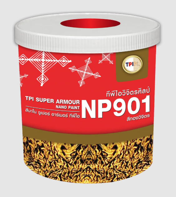สีมุกทีพีไอวิจิตรศิลป์ (NP901) สีมุกแดง (04) ขนาด 1 ลิตร