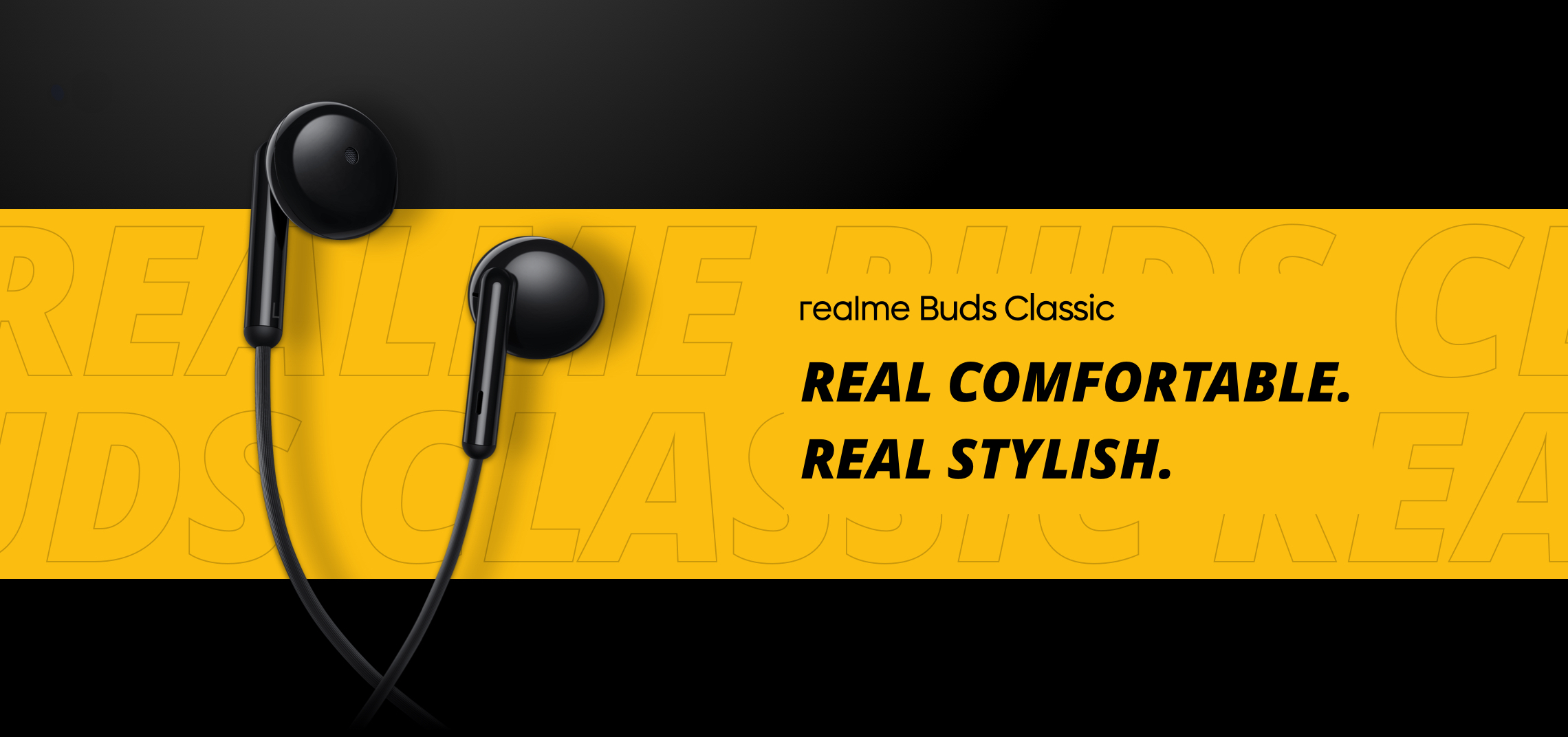 หูฟัง Realme RMA2001 Buds Classic (Black) " รับประกัน 6 เดือน "