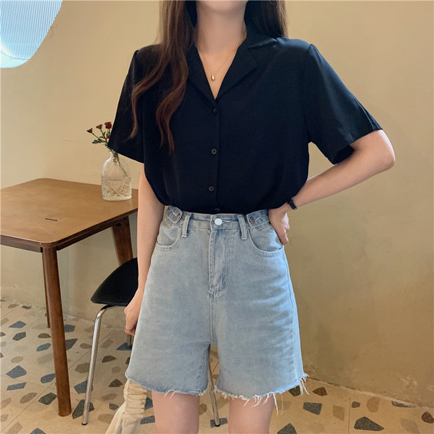 Hanako shirt เชิ้ตคอปกฮาวาย แขนสั้น