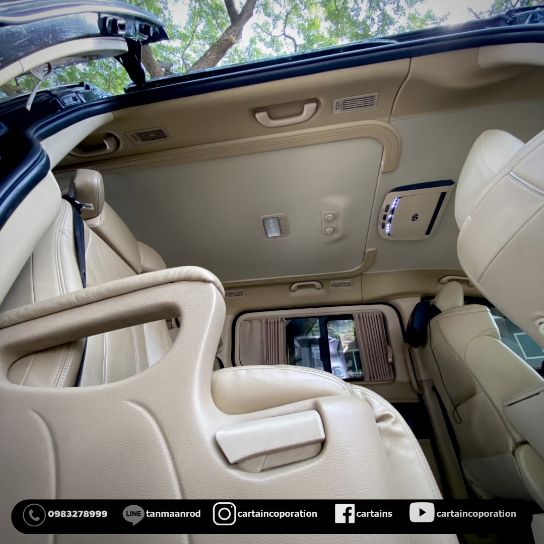 หุ้มหนังหลังคา ทูโทน พร้อมรางไฟ