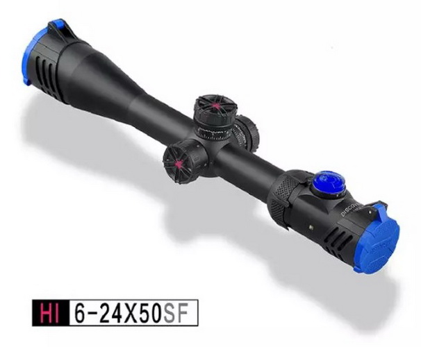 DISCOVERY HI 6-24X50SF Long range ShotGun Rifle Scope with illumination กล้องคุณภาพสูง ระยะ 8-234 เมตร