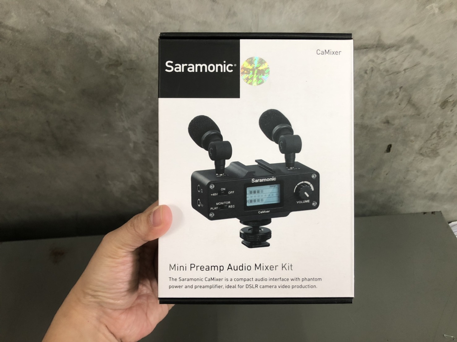 Saramonic CaMixer ON-CAMERA AUDIO ADAPTER & MIXER WITH DUAL MICROPHONES & XLR FOR DSLR, MIRRORLESS & VIDEO CAMERAS