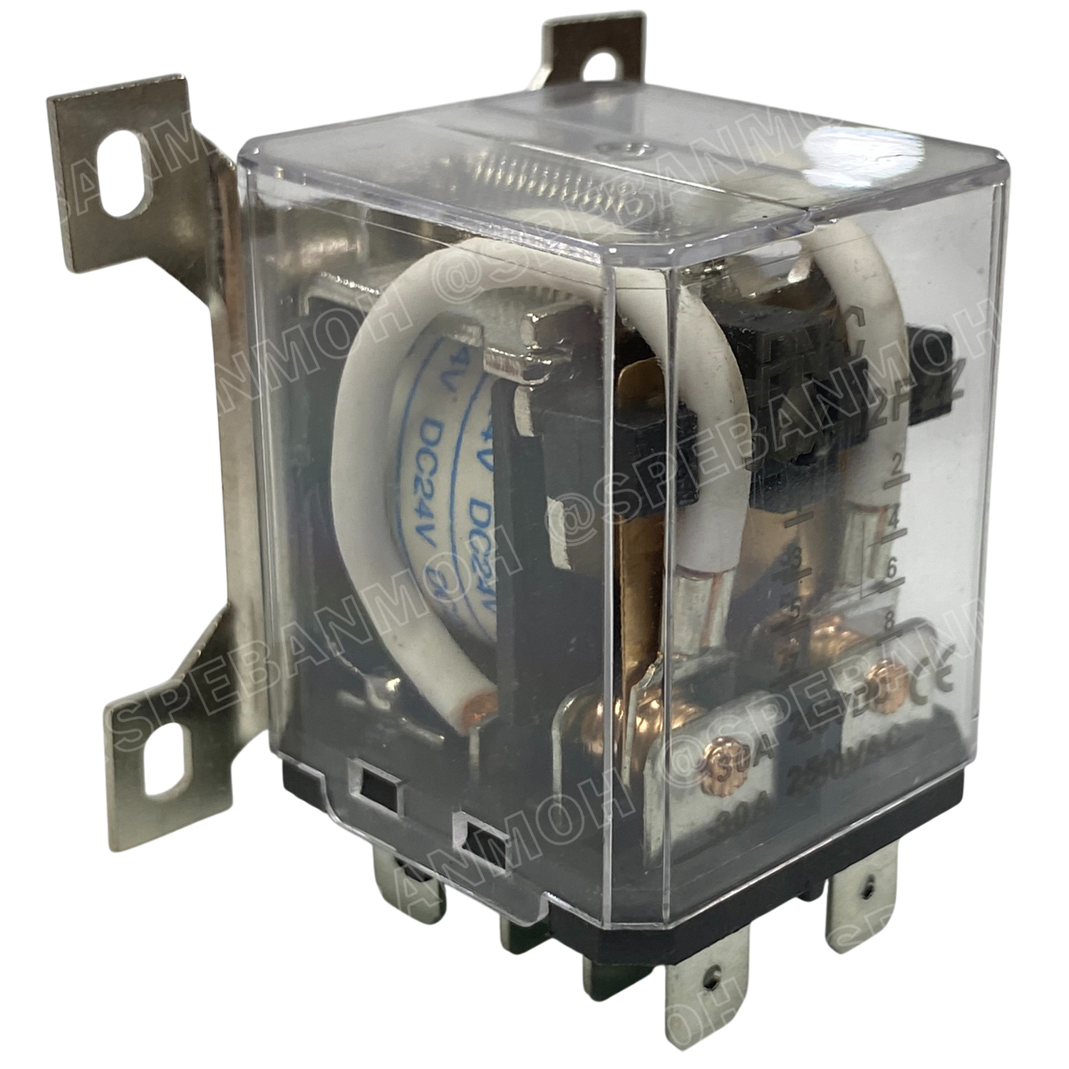 [ 1 ชิ้น ] JQXX-12F-024V รีเลย์ JQXX-12F Coil 24VDC 30A 250VAC 30A 28VDC Power Relay 8P 8ขา รีเลย์กําลังสูง 30แอมป์ 2NO 2NC Electromagnetic Relay อุปกรณ์ไฟฟ้า สวิทช์ไฟฟ้า High Power Relay JQX พร้อมขายึด