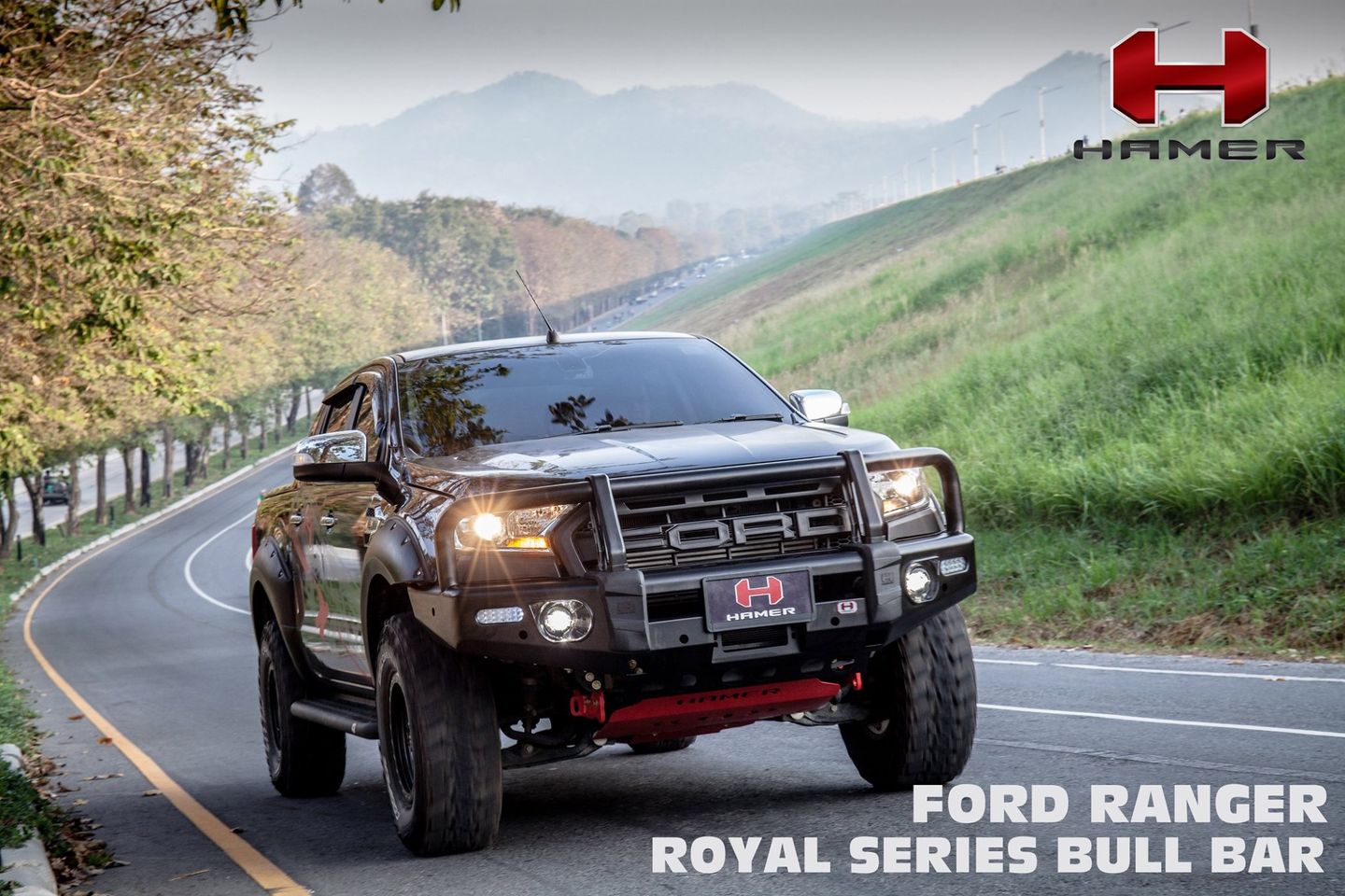 กันชนหน้า HAMER รุ่น ROYAL SERIES BULL BAR Ford Ranger 2015-2021