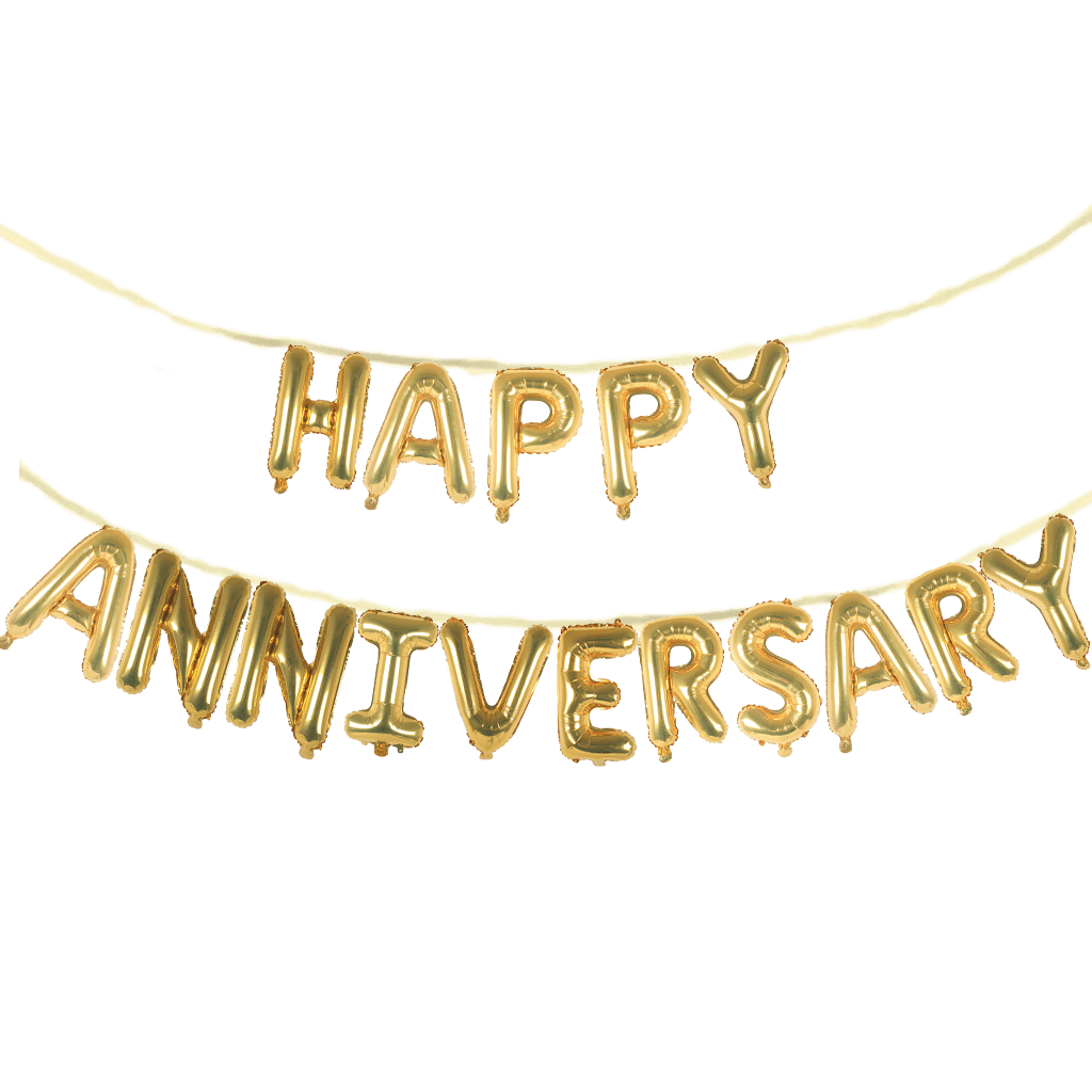 Happy Anniversary 16ตัว (สีทอง)
