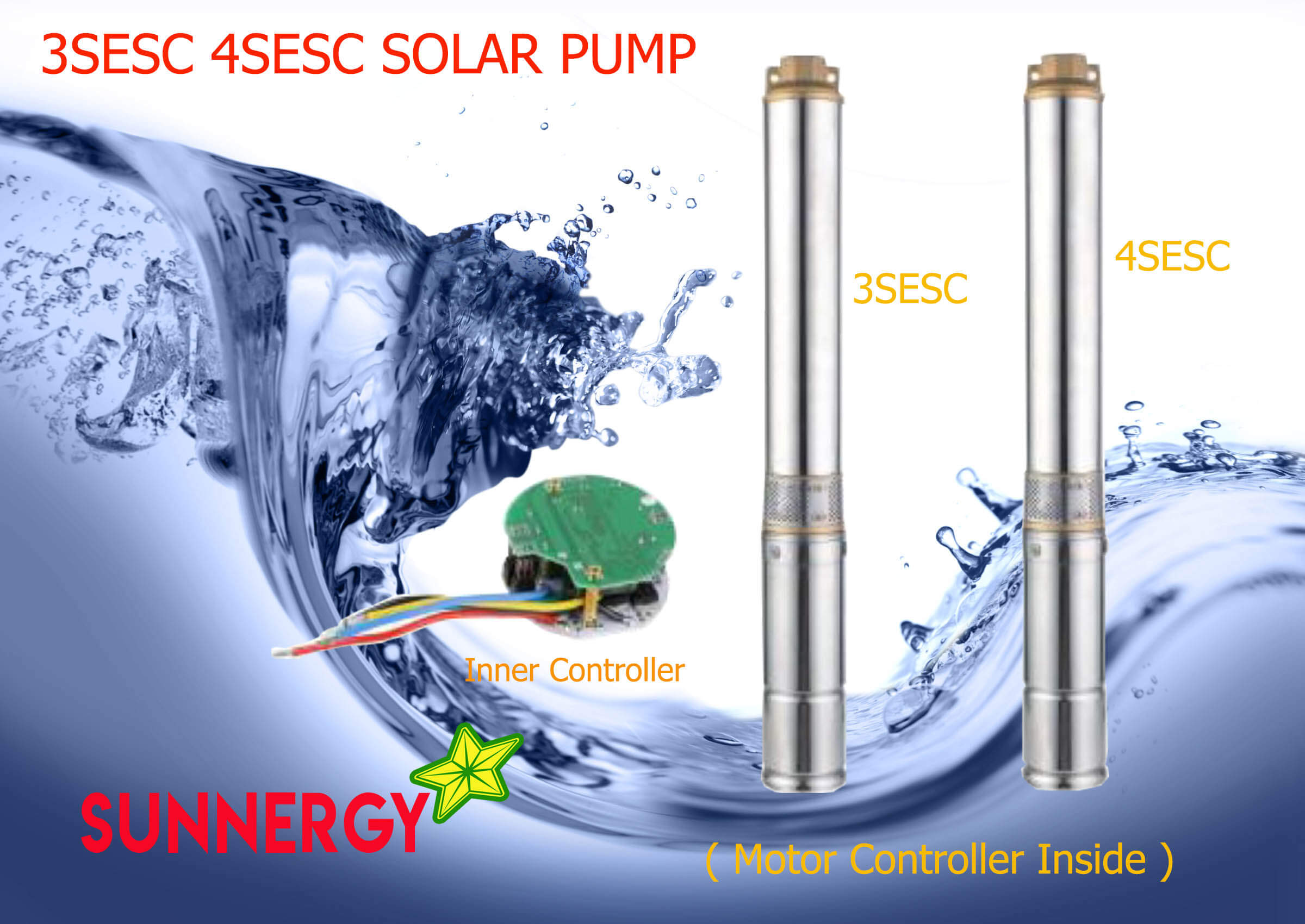 ปั๊มน้ำบาดาล STC-3SESC และ STC-4SESC SOLAR PUMP