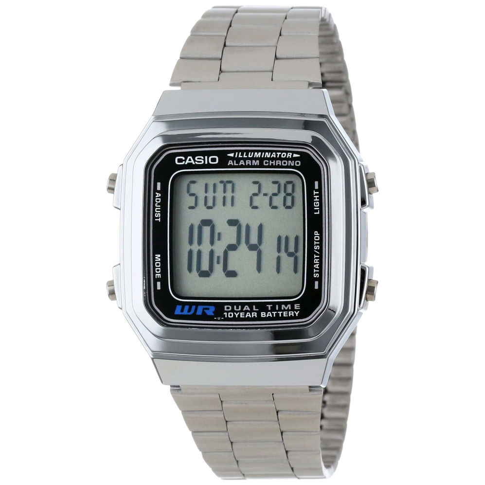 CASIO standard รุ่น A178WA-1ADF สีเงิน สินค้าของเเท้ รับประกันศูนย์ CMG