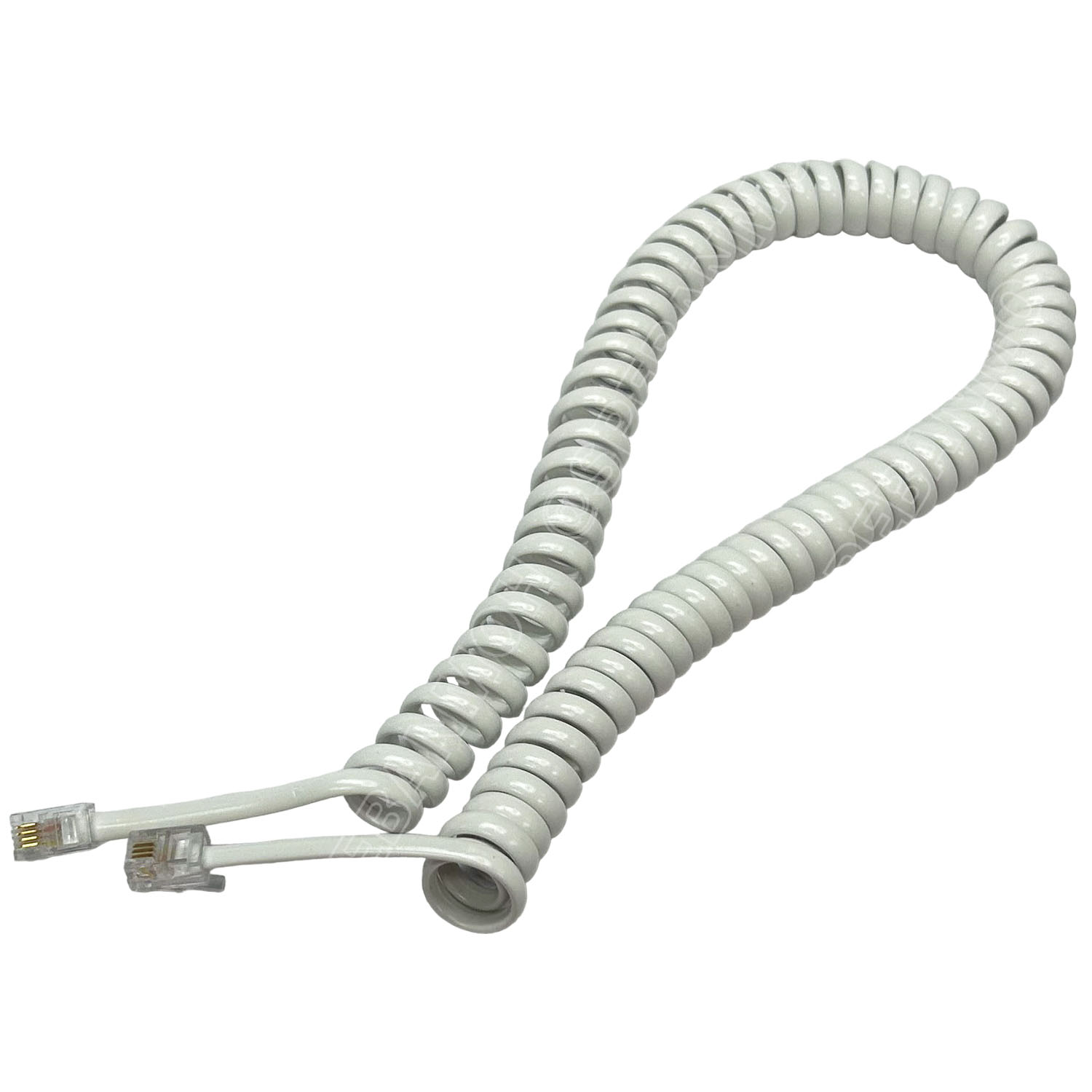 [ 1เส้น ] RJ11-4P4C สายโทรศัพท์ แบบขดสปรืง 4P ยืดได้ยาว 3เมตร RJ11 4P4C สำเร็จรูปพร้อมใช้งาน Spring Telephone Extension Cable RJ11 4P 4C ใช้ในการเชื่อมต่อ โทรศัพท์ เครื่อง แฟกซ์ โทรสาร โมเด็ม Adsl สายโทรศัพท์บ้าน 2C 4C