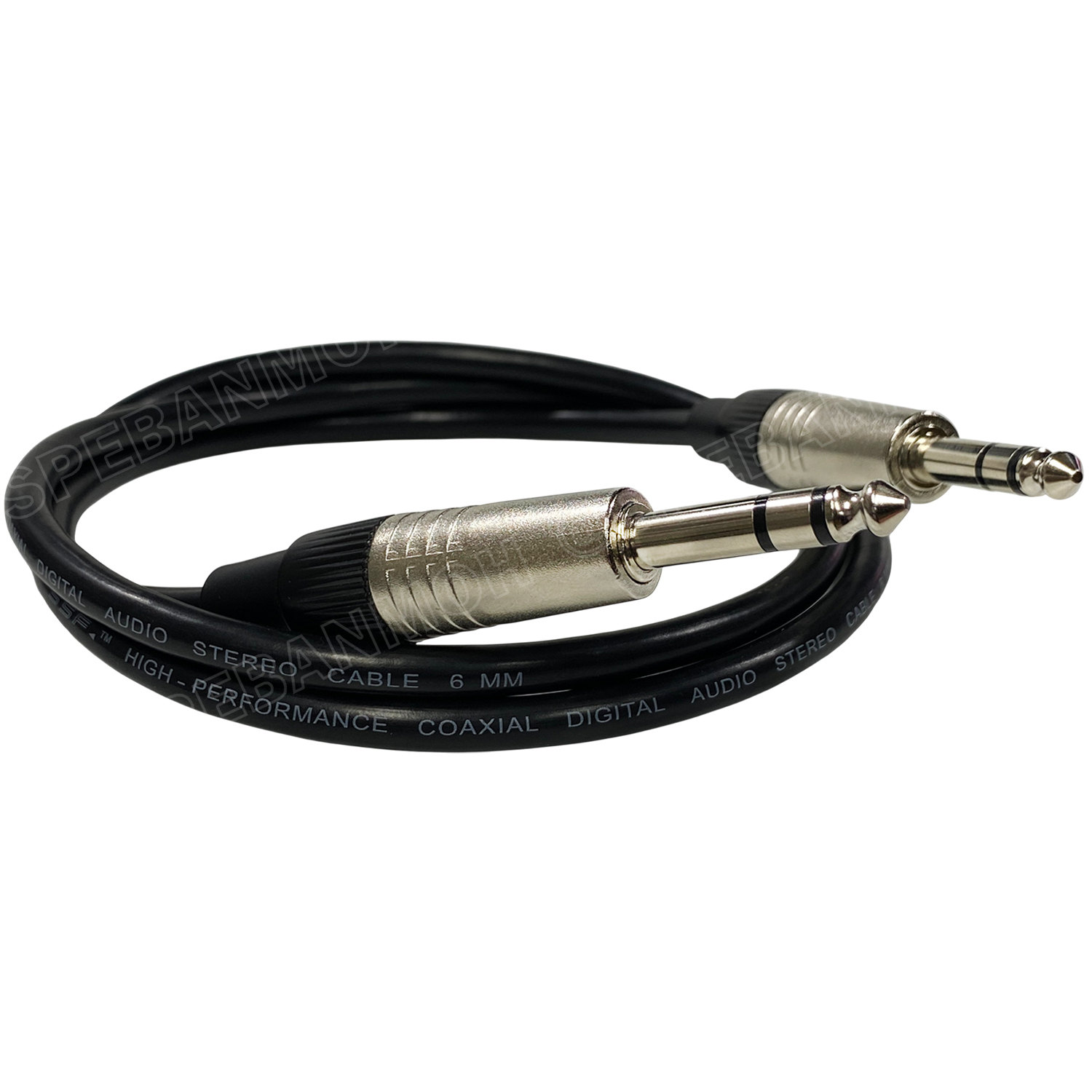 [ 1 เส้น ] SSF-ST-MIC-MIC สายสัญญาณ ไมค์ สเตอริโอ หัวท้าย สายสัญญาณ 6.35mm Stereo Cable TRS to TRS 1/4" สาย PHONE STEREO สายไมค์สเตอริโอ สายแจ็คไมค์สเตอริโอ สายสัญญาณสำเร็จรูป Shield Stereo Cable ลวด CCAM