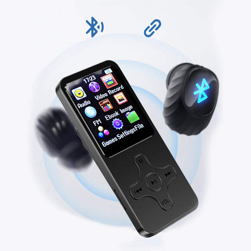 เครื่องเล่น MP3 MP4 บูลทูธ รุ่น Star Button MP3 MP4 Player Bluetooth แถมฟรี!! เมมโมรี่การ์ด16GB+หูฟัง+สายชาร์จ ครบเซ็ต!!