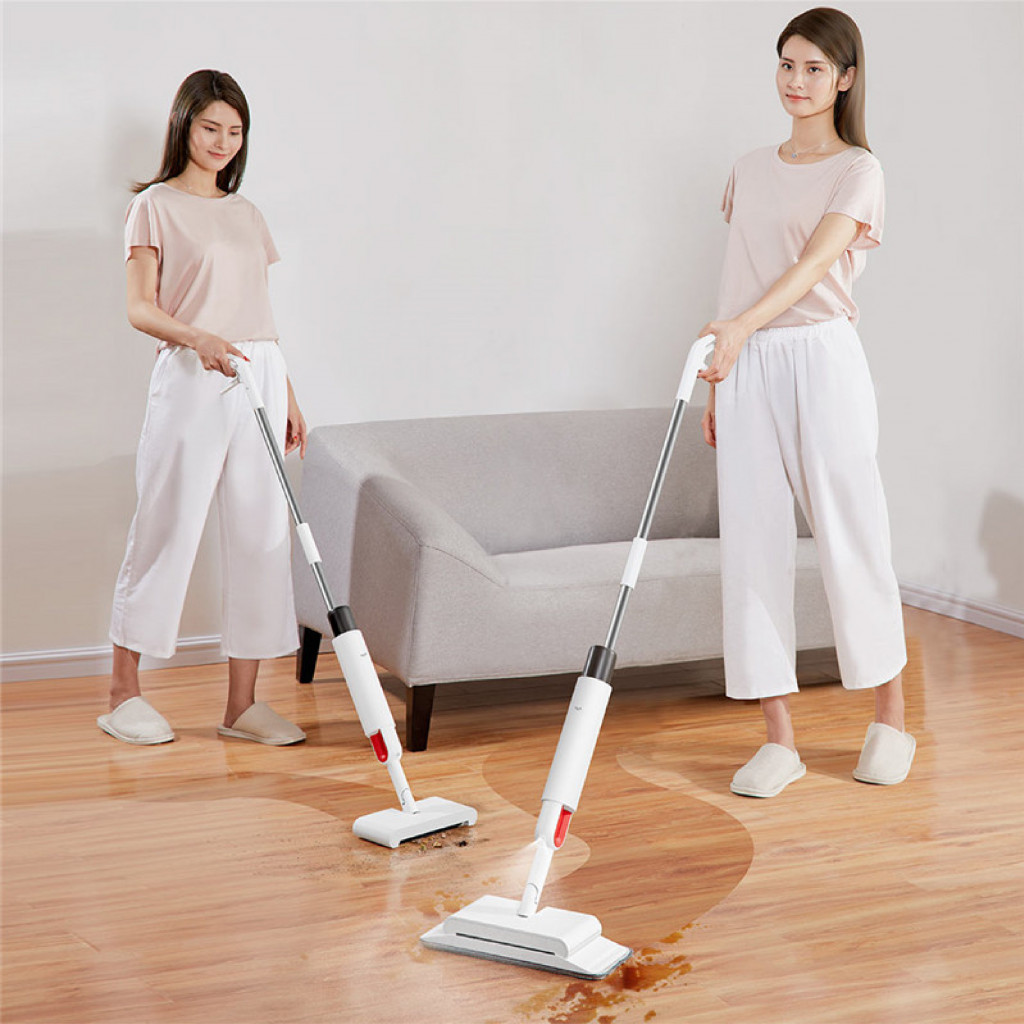 Deerma Sweeping Mopping TB900 ไม้ถูพื้นระบบหัวฉีดน้ำ กวาดและถู รับประกันศูนย์ไทย 1 ปี