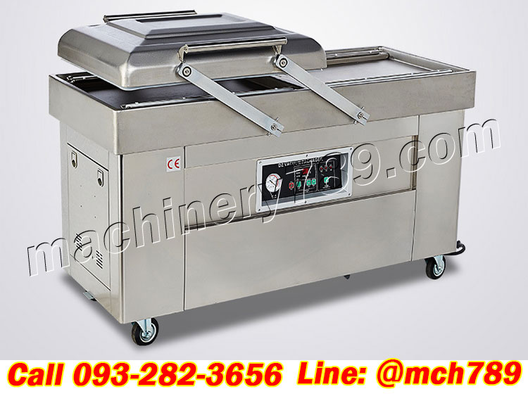 เครื่องซีลสูญญากาศอัตโนมัติ2หลุม รุ่น500/2000W (ระบบควบคุมคอมพิวเตอร์) เครื่องดูดสูญญากาศ เครื่องซีลพลาสติก เครื่องซีลสูญญากาศ เครื่องแพ็คสูญญากาศ เครื่องแพ็คถุง เครื่องแพ็คถุงสูญญากาศ 2-Hole Vacuum Sealer Automatic Packing Machine