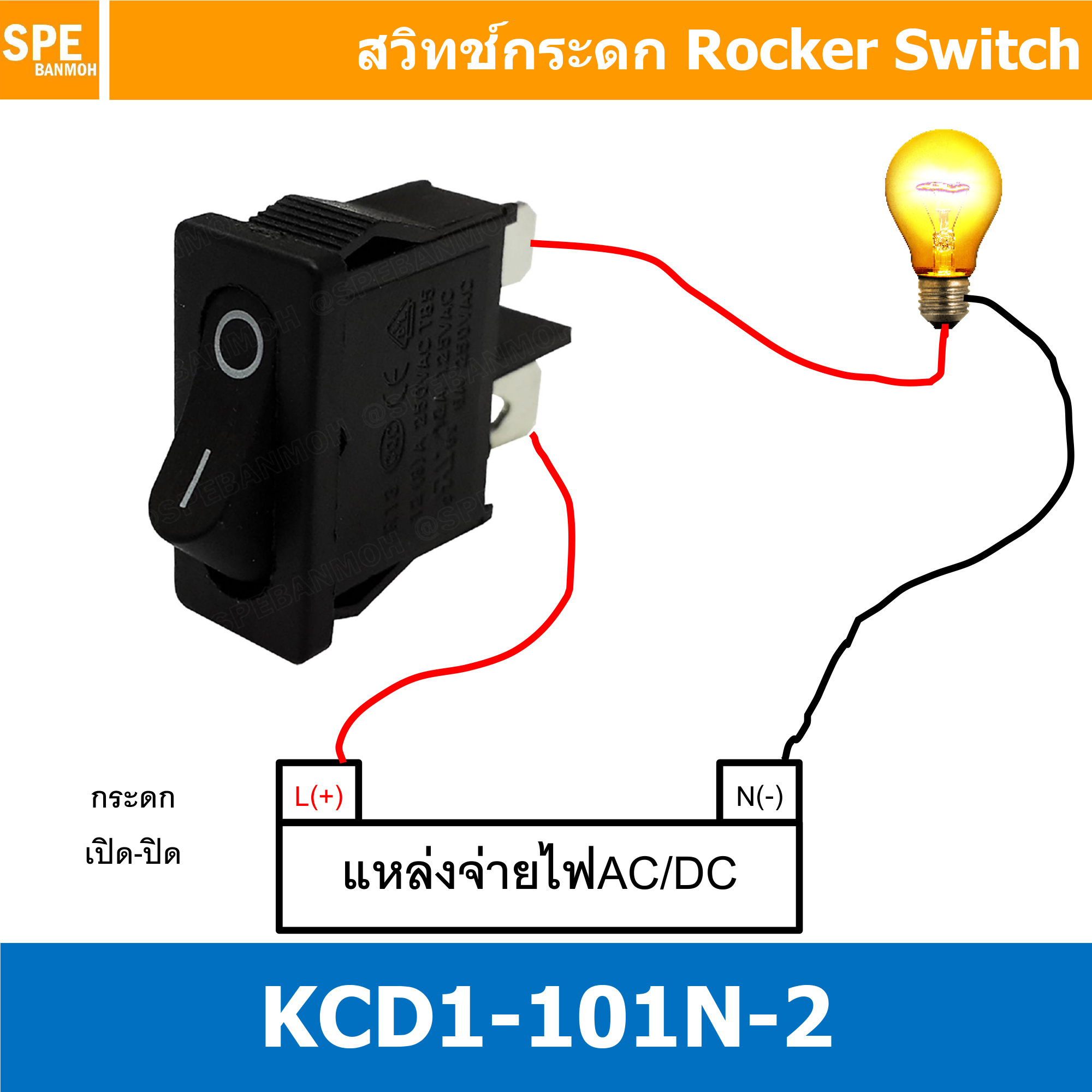 [ 5ชิ้น ] KCD1-101-12 สวิทช์กระดก บาง เล็ก แดง Red สวิทช์ KCD1-101-12 Rocker switch สวิทช์ กระดก KCD1 101-12 2ขา เล็ก บาง ON-OFF 6A 250V 2 ขา เปิด ปิด บาง ON OFF สวิทกระดก สวิทช์ บาง เหลี่ยมเล็ก บาง สวิท กระดก เหลี่ยม KCD1-12-101 สวิทช์กระดก SW KCD1 on-of