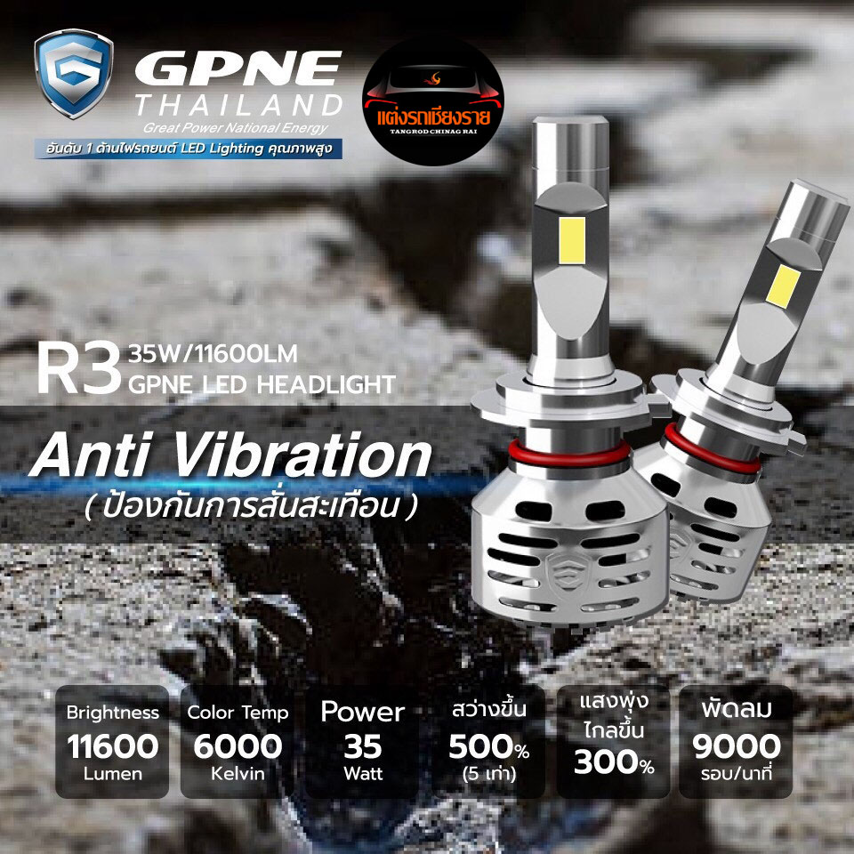 หลอดไฟหน้า ULTIMATE LED GPNE R1
