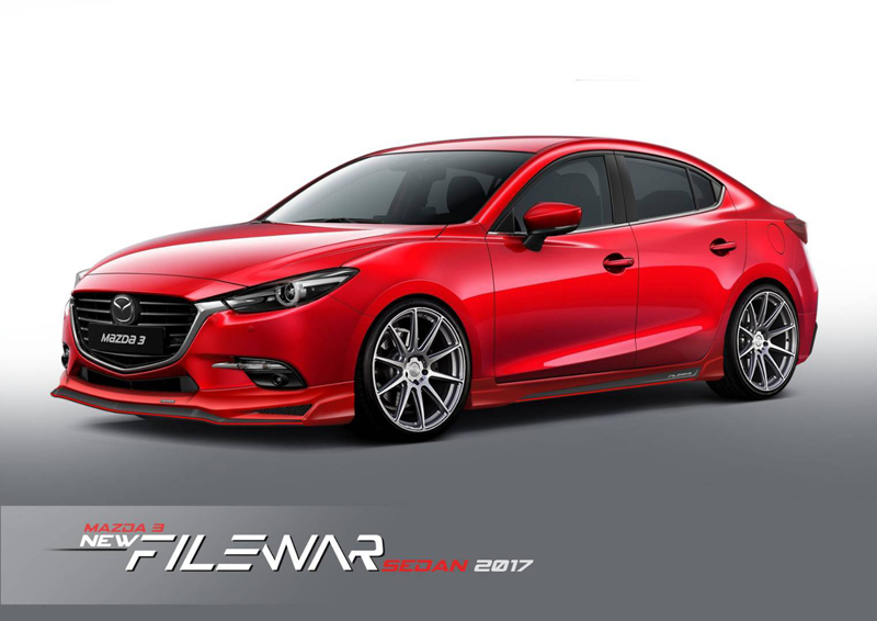ชุดแต่งรอบคัน FILEWAR MAZDA 3 2017 (4 ประตู)