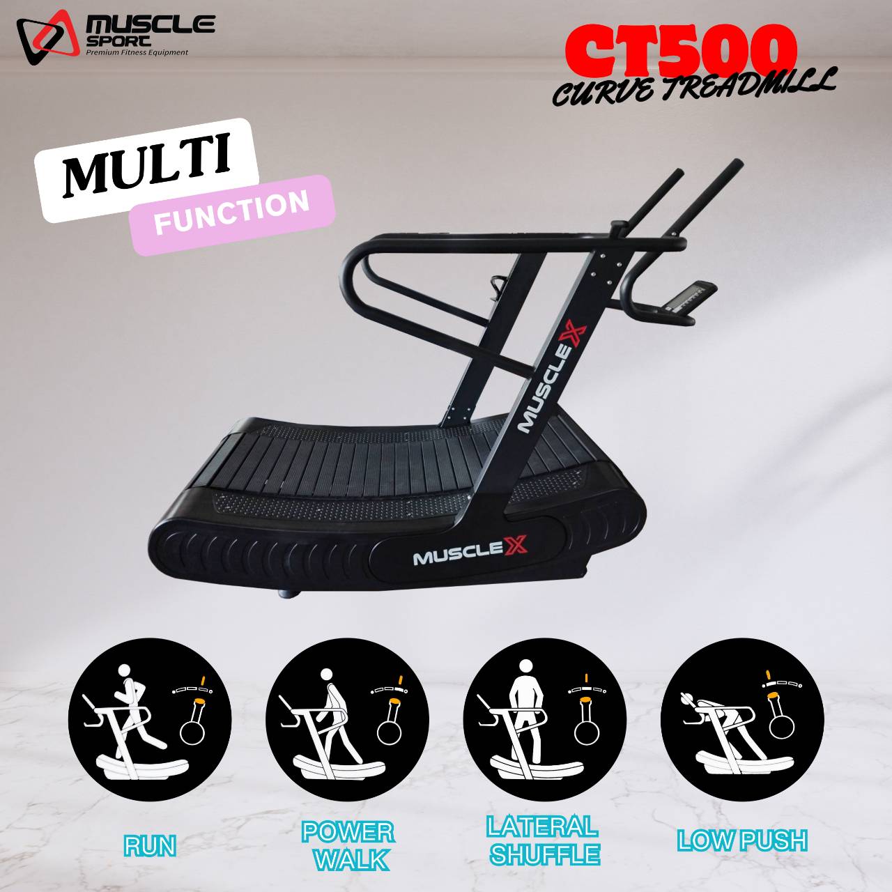 ลู่วิ่งโค้ง Curve Treadmill Commercial