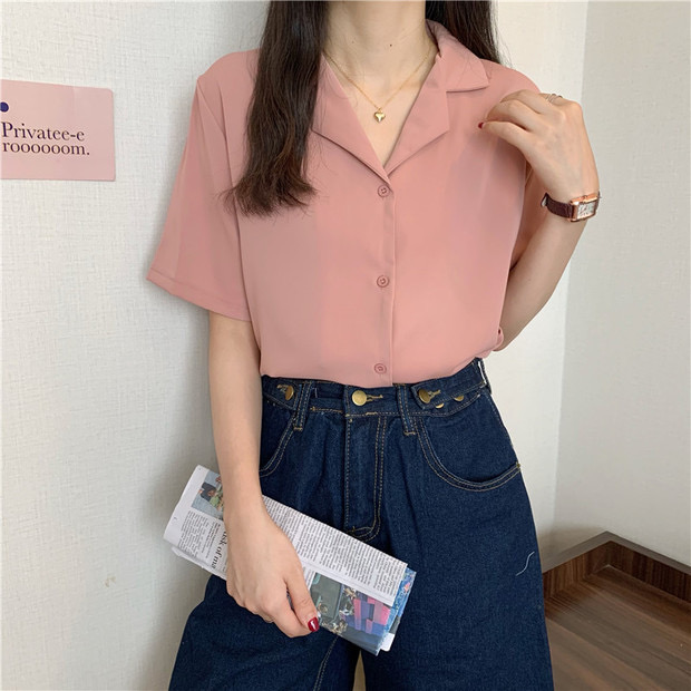 Hanako shirt เชิ้ตคอปกฮาวาย แขนสั้น