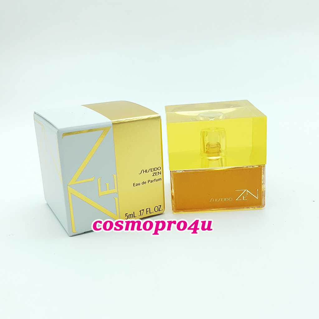 น้ำหอมผู้หญิง SHISEIDO Zen EDP 5ml น้ำหอมชิเซโด้ เซน สดชื่นด้วยกลิ่นโทนดอกไม้ เจือด้วยกลิ่นอำพันและไม้ เผยความอ่อนโยนและเสน่ห์ของหญิงสาวสมัยใหม่
