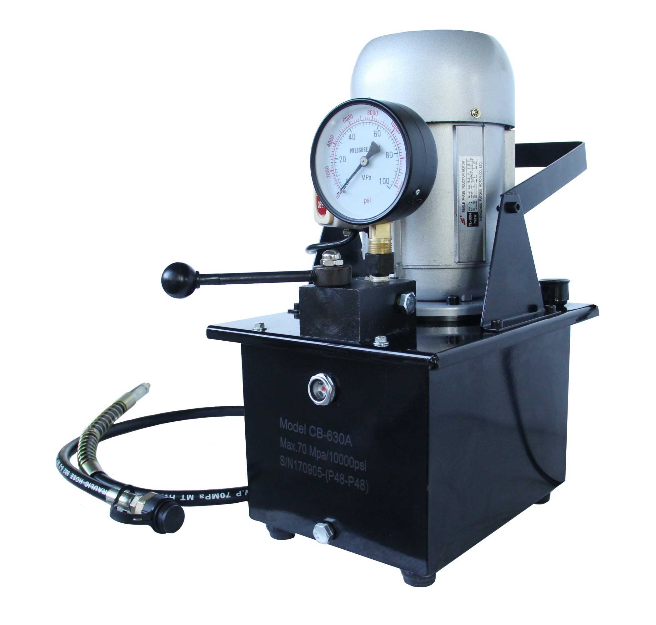 ปั๊มไฮดรอลิคแบบไฟฟ้า CB-630A (Single-acting)ขนาด700bar/10000psi