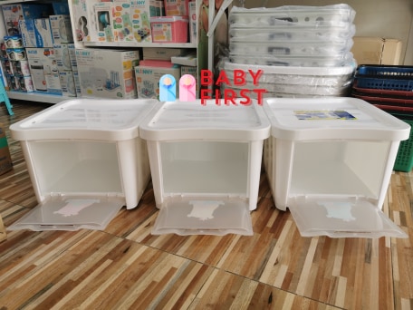 NANNYกล่องเก็บของฝาหน้า3ช่อง