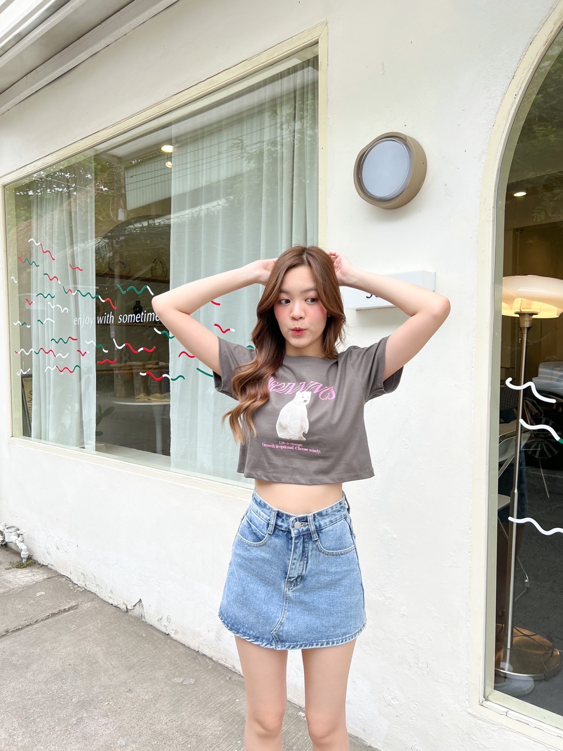 BEAR Crop Tee เสื้อครอปน้อนหมี