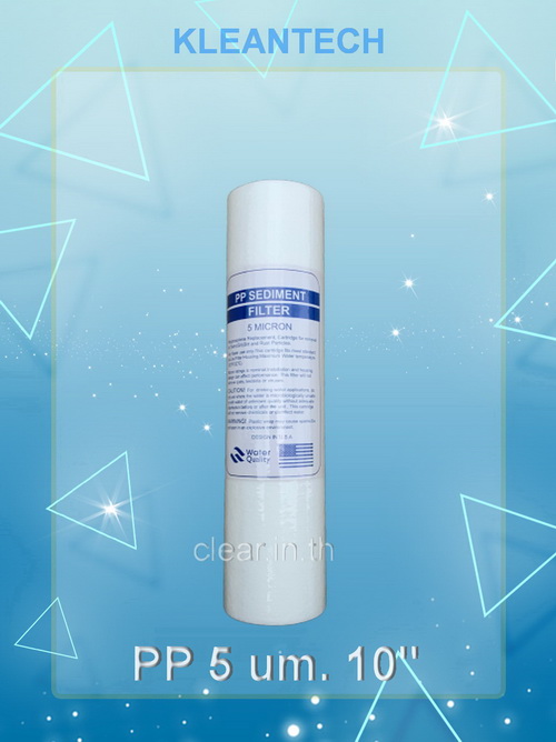KLEANTECH 30 pcs. ไส้กรองน้ำดื่ม เครื่องกรองน้ำ PP 5 um. size 10" sediment filter