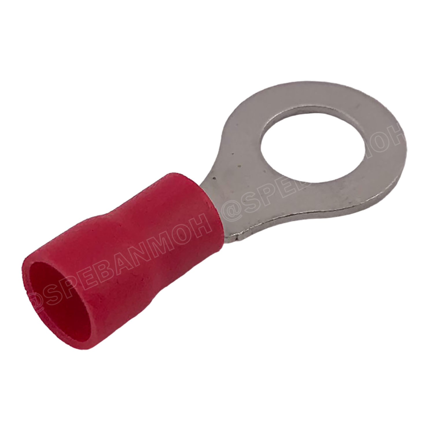 [ 100 ตัว/ถุง ] RV5.5-8 สีแดง Red สำหรับสาย 4.0-6.0 sq.mm 12-10AWG หางปลากลม หางปลาหุ้มฉนวน เทอร์มินอล หางปลาย้ำสายไฟ หางปลา หางปลากลมหุ้ม หางปลาแฉก Terminal Crimping หางปลา กลมหุ้ม หางปลาต่อสาย ขั้วต่อสายไฟ หางปลาวง หางปลา RV Spade Terminal หางปลากลม
